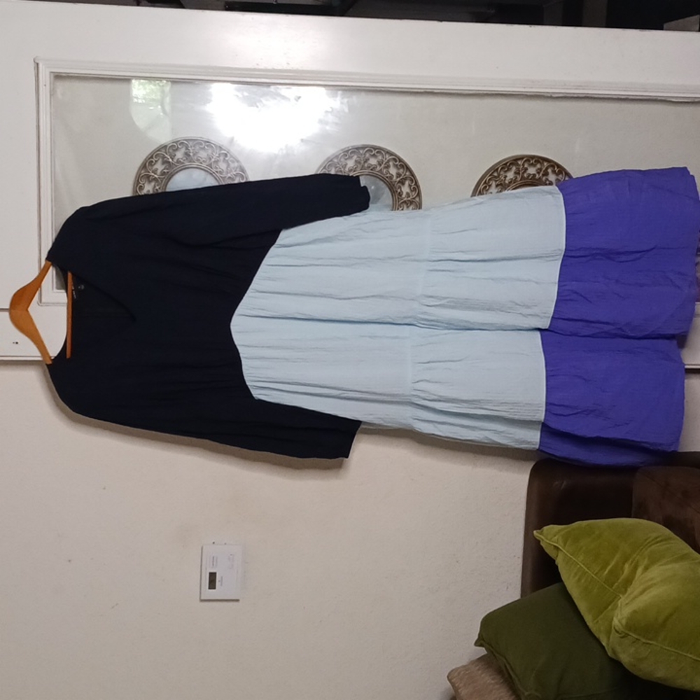 Lane bryant Maxi dress Color blocked Size 24